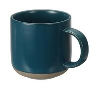 sourcing map Handmade Vintage Espresso Cups, 12 oz Ceramic Coffee Mug Stoneware Tea Cup with Handle Dishwasher and Microwave Safe for Latte Cappuccino Milk Office Home Gifts, Blue
