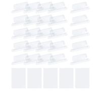 sourcing map Hanging File Folder Tabs, 2 Inch Insertable Tabs and Inserts Plastic Clear File Organizer Labels Filing for Folder Quick Identification, Clear, 100 Pcs