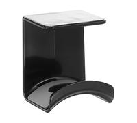 sourcing map Headphone Stand, 1 Pcs ABS Headset Holder Adhesive Headphone Holder Hook Mount Headphone Hanger Hook Under Desk for Gaming Headphones Earphones Cables, Black(Hanging)