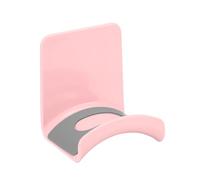 sourcing map Headphone Stand, 1 Pcs ABS Headset Holder Adhesive Headphone Holder Hook Mount Headphone Hanger Hook Under Desk for Gaming Headphones Earphones Cables, Pink(Wall-mounted)