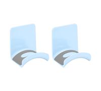 sourcing map Headphone Stand, 2 Pcs ABS Headset Holder Adhesive Headphone Holder Hook Mount Headphone Hanger Hook Under Desk for Gaming Headphones Earphones Cables, Blue(Wall-mounted)