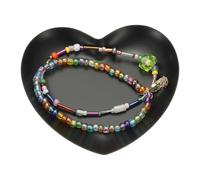 sourcing map Heart Shape Serving Trays, 3.54" Stainless Steel Decorative Jewelry Dish, Small Vanity Tray for Bathroom Aromatherapy Candle Drink Plate,Black