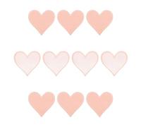 sourcing map Hearts Patches Light Pink Iron-On Patch Sew Embroidered Applique 2.8 x 2.68 Inch Hot Melt Adhesive Process for Clothing Repair Backpack Pack of 10