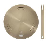 sourcing map Heat Diffuser Plate for Gas Stove 8 Inch Round Heat Conduction Induction Adapter Plate with Removable Handle Cookware Protector for Cookware Heat Cooking Unfreeze, Rose Gold
