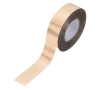 sourcing map Heat Foil Transfer Paper, 0.8" x394ft Metallic Deco Foil Paper Roll, Foil Transfer for Leather Hot Foil Stamping Machine DIY Craft, Dark Golden