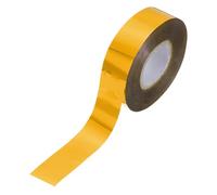 sourcing map Heat Foil Transfer Paper, 0.8" x394ft Metallic Deco Foil Paper Roll, Foil Transfer for Leather Hot Foil Stamping Machine DIY Craft, Deep Golden