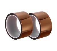 sourcing map Heat Resistant Tape - 2 Pcs High Temperature Heat Transfer Tape Polyimide Film Adhesive Tape 50mm x 33m(108ft)