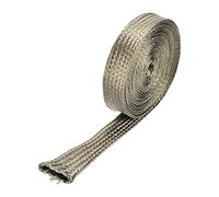 Sourcing Map Heat Shield Sleeve, 0.4" ID, 10 Feet Titanium Color Heat Wrap 800 Degree for Wires