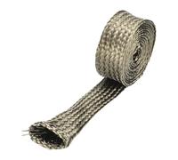 sourcing map Heat Shield Sleeve, 0.4" ID 3.3 Feet Heat Sleeve Automotive Wire Heat Shield Fuel Line Heat Shield Sleeve Heat Sleeve Heat Wrap 800 Degree for Wires, Titanium Color