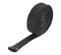 sourcing map Heat Shield Sleeve, 0.5" ID 6.6 Feet Heat Sleeve Automotive Wire Heat Shield Fuel Line Heat Shield Sleeve Heat Sleeve Heat Wrap 500 Degree for Wires, Black