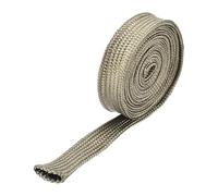 sourcing map Heat Shield Sleeve, 0.5" ID 6.6 Feet Heat Sleeve Automotive Wire Heat Shield Fuel Line Heat Shield Sleeve Heat Sleeve Heat Wrap 800 Degree for Wires, Titanium Color