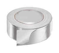 sourcing map Heat Shield Tape 1.57" x 164 Ft Waterproof Sunscreen Sound Insulation High-Temperature Resistance Silver Aluminum Tape Thickness for Automotive Repairs