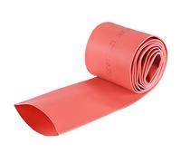 sourcing map Heat Shrink Tubing, 35mm Dia 57mm Flat Width 2:1 rate Shrinkable Tube Cable Sleeve 1m - Red