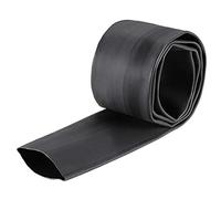 sourcing map Heat Shrink Tubing, 40mm Dia 65mm Flat Width 3:1 rate Shrinkable Tube Cable Sleeve 1m - Black