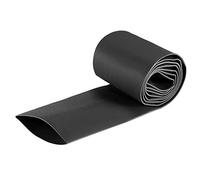 sourcing map Heat Shrink Tubing, 40mm Dia 66mm Flat Width 2:1 Shrinkable Tube Wraps Electric Insulation Wire Bundling 1m - Black