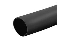 sourcing map Heat Shrink Tubing 5mm Dia 1m Length 2:1 Heat Shrink Wrap Cable Sleeve Heatshrink Tube Black
