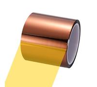 sourcing map Heat Tape, 100mm x 33m (108ft) Polyimide Heat Transfer Sublimation Tape No Residue High-Temperature Resistant Tapes for Heat Press Soldering Circuit Board, Brown