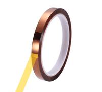 sourcing map Heat Tape, 10mm x 33m (108ft) Polyimide Heat Transfer Sublimation Tape No Residue High-Temperature Resistant Tapes for Heat Press Soldering Circuit Board, Brown