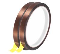 sourcing map Heat Tape, 2 Rolls 10mmx33m 108ft High Temperature Heat Resistant Tape for Sublimation,Heat Press,Heat Transfer, Soldering, Circuit Board