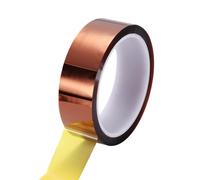sourcing map Heat Tape, 30mm x 33m (108ft) Polyimide Heat Transfer Sublimation Tape No Residue High-Temperature Resistant Tapes for Heat Press Soldering Circuit Board, Brown