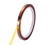 sourcing map Heat Tape, 6mm x 33m (108ft) Polyimide Heat Transfer Sublimation Tape No Residue High-Temperature Resistant Tapes for Heat Press Soldering Circuit Board, Brown