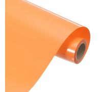 sourcing map Heat Transfer Vinyl Roll, 12" x 3.3ft HTV Iron on Transfer Vinyl for T-Shirts Craft Cutter Cutting Machine, Easy to Cut and Weed (Orange Red)