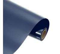 sourcing map Heat Transfer Vinyl Roll, 12" x 3.3ft HTV Iron on Transfer Vinyl for T-Shirts Craft Cutter Cutting Machine, Easy to Cut and Weed (Navy Blue)