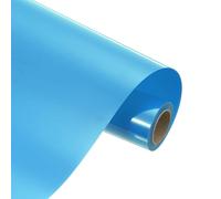 sourcing map Heat Transfer Vinyl Roll, 12" x 3.3ft HTV Iron on Transfer Vinyl for T-Shirts Craft Cutter Cutting Machine, Easy to Cut and Weed (Lake Blue)