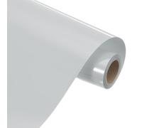 sourcing map Heat Transfer Vinyl Roll, 12" x 4.9ft HTV Iron on Transfer Vinyl for T-Shirts Craft Cutter Cutting Machine, Easy to Cut and Weed (Light Silver)