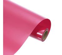 sourcing map Heat Transfer Vinyl Roll, 12" x 4.9ft HTV Iron on Transfer Vinyl for T-Shirts Craft Cutter Cutting Machine, Easy to Cut and Weed (Rose Red)