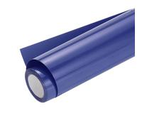 sourcing map Heat Transfer Vinyl Roll, 12" x 8ft Crystal Blue HTV Transfer Vinyl Iron On Vinyl for T-Shirts DIY Heat Vinyl Design Easy to Cut & Weed
