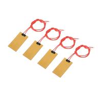 sourcing map Heater Film Heating Plate, 12V 7W Polyimide Heat Pad, Adhesive PI Heater Elements Film 50mmx25mm Heater Strip for Constant Temperature, Pack of 4
