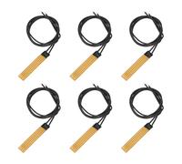 sourcing map Heater Film Heating Plate, 2.6W 3.7V Polyimide Heat Pad, Adhesive PI Heater Elements Film 57mmx6mm Heater Strip for Constant Temperature, Pack of 6