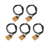 sourcing map Heater Film Heating Plate, 2.8W 5V Polyimide Heat Pad, Adhesive PI Heater Elements Film 25mmx20mm Heater Strip for Constant Temperature, Pack of 5