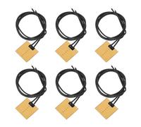 sourcing map Heater Film Heating Plate, 4.2W 5V Polyimide Heat Pad, Adhesive PI Heater Elements Film 32mmx32mm Heater Strip for Constant Temperature, Pack of 6