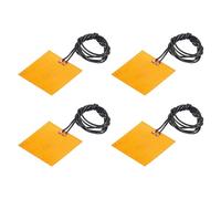 sourcing map Heater Film Heating Plate, 4.9W 3.7V Polyimide Heat Pad, Adhesive PI Heater Elements Film 36mmx24mm Heater Strip for Constant Temperature, Pack of 4