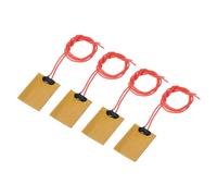 sourcing map Heater Film Heating Plate, 5V 1W Polyimide Heat Pad, Adhesive PI Heater Elements Film 40mmx30mm Heater Strip for Constant Temperature, Pack of 4