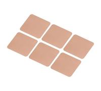 sourcing map Heatsink Copper Pad Shim 15mm x 15mm x 0.1mm Thermal Conductive Heat Sink for Electronic Chip Cooling Pack of 6