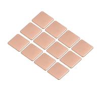 sourcing map Heatsink Copper Pad Shim 15mm x 15mm x 1mm Thermal Conductive Heat Sink for Electronic Chip Cooling Pack of 12