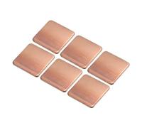 sourcing map Heatsink Copper Pad Shim 20mm x 20mm x 1.5mm Thermal Conductive Heat Sink for Electronic Chip Cooling Pack of 6