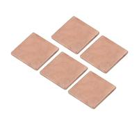 sourcing map Heatsink Copper Sheet Shim, 1.5mm Thickness 15 x 15mm Pad with Thermal Conductive Adhesive Tape for Desktop Computer CPU Cooling Patch 5 Set