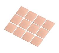 sourcing map Heatsink Copper Sheet Shim 15mm x 15mm x 0.5mm Thermal Conductive Heat Sink for Electronic Chip Cooling Pack of 12