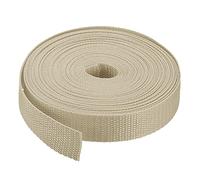sourcing map Heavyweight Polypropylene Webbing Strap 1" 10 Yards Light Khaki Strapping Band for Outdoor