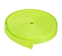 sourcing map Heavyweight Polypropylene Webbing Strap 1" 25 Yards Fluorescent Yellow Green Strapping Band for Outdoor