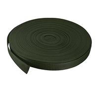 sourcing map Heavyweight Polypropylene Webbing Strap 1" 50 Yards Army Green Strapping Band for Outdoor