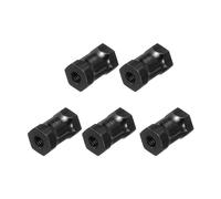 sourcing map Hex Aluminium Standoff Column Spacer,Standoffs Hexagonal Spacers M3x10mm,Spacers Assortment Kit for RC Airplane,FPV Quadcopter,CNC,Black,Pack of 5