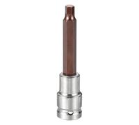 sourcing map Hex Bit Socket 1/2" Drive H7 S2 Steel Hexagonal Head Long Screwdriver Drill Bits CR-V Steel Socket Adapter for Home Auto Axle Hex Nuts Bolts Repair