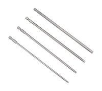 sourcing map Hex Bits Set 4pcs 1/4 Inch Hex Shank H3 H4 H5 H6 Magnetic Hexagon Screwdriver Bit Set 200mm Length S2 Screw Driver Kit Tools