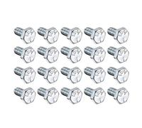 sourcing map Hex Head Screw Bolts Carbon Steel 1/4"-20x1/2" Fastener Grade 5 UNC 20pcs