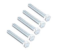 sourcing map Hex Head Screw Bolts Carbon Steel 3/8"-16x3'' Fastener Grade 5 UNC Black 5pcs